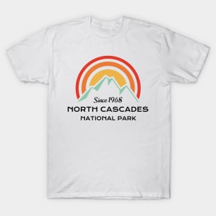 North Cascades National Park Retro T-Shirt